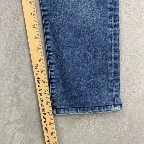 Guess Mens Pants 32 Blue Distressed Moto Jeans Slim Ripped Streetwear 32x30 - Picture 8 of 12